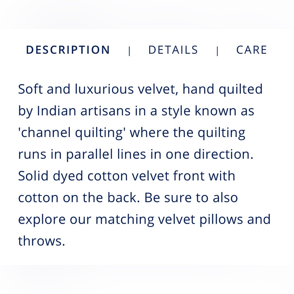 John Robshaw Indigo Cotton Velvet Euro Sham - Picture 8 of 9